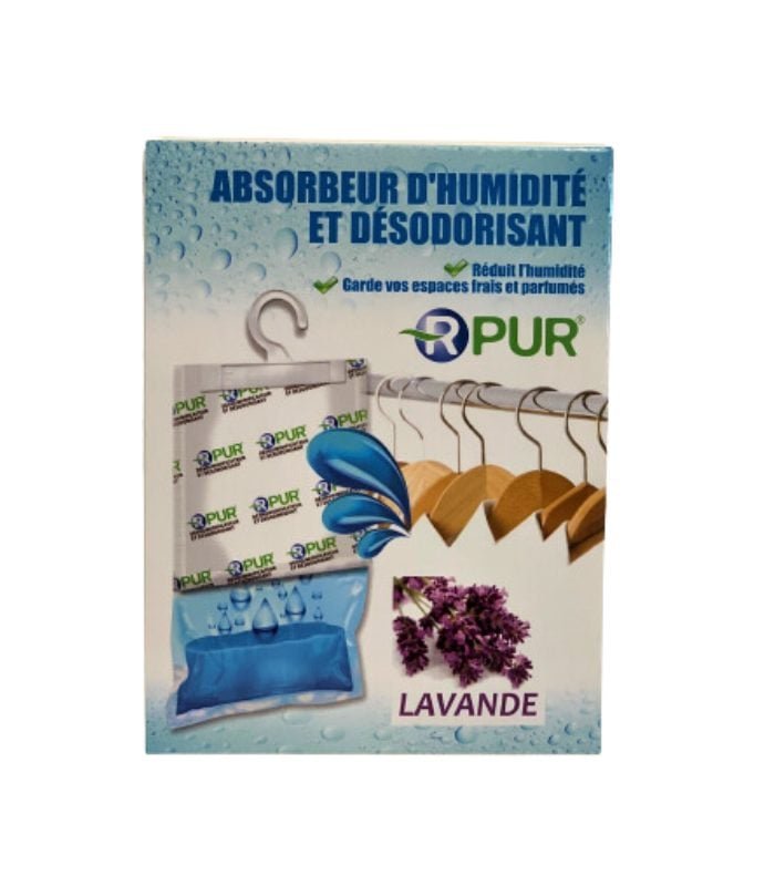 [LND-819636] Absorbeur d’humidité et désodorisant pour penderie lavande 250 G